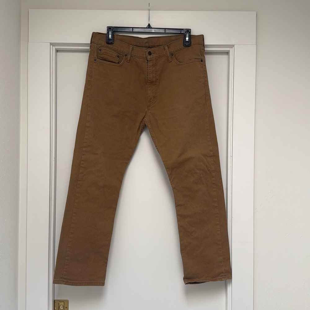 Men’s Levi’s 513 size 38x30 mustard jeans